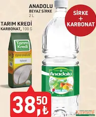 TARIM KREDİ ANADOLU BEYAZ SİRKE 2 L + KARBONAT 100 G TARIM KREDİ ANADOLU BEYAZ SİRKE 2 L + KARBONAT 100 G